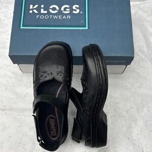 Klogs Black Mary Jane Footwear